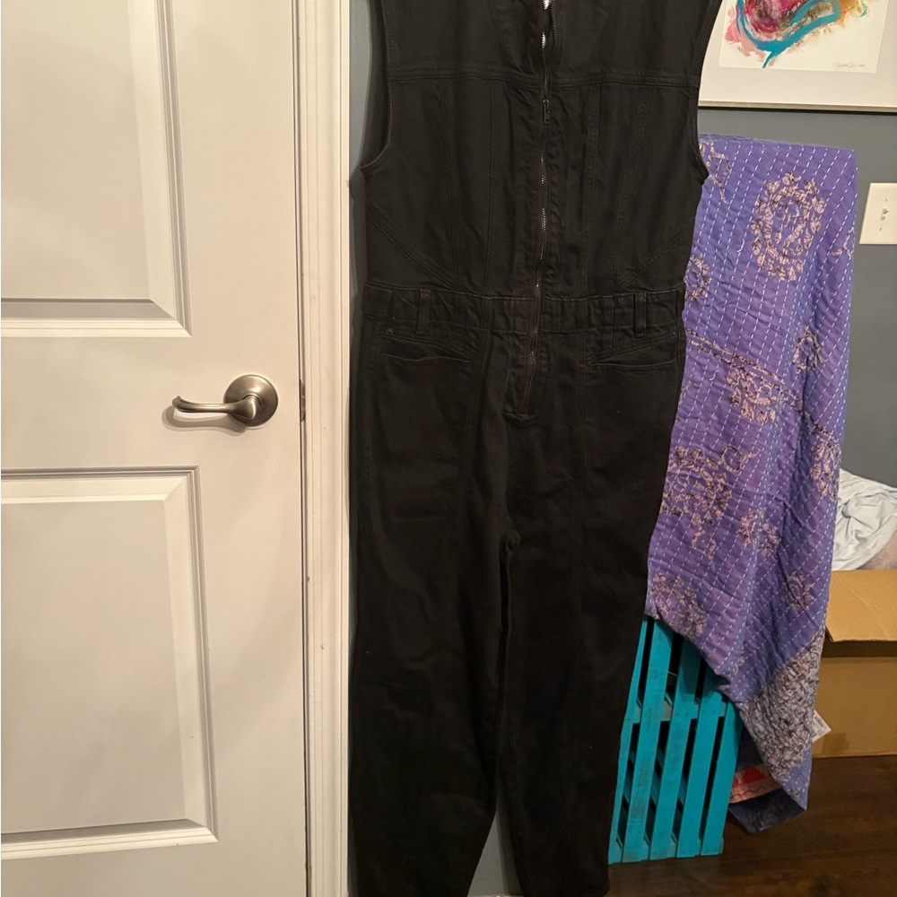 Universal Thread Black Denim Jumpsuit